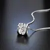 Venta caliente temblor de manos rápido en vivo s925 plata de ley diamante moissanita collar para mujer simple cadena de clavícula joyería fábrica al por mayor