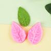 Folha Rosa Pétala Folha Molde de silicone Peônia Simulação Flor Axuose Dupla face Padrão Açúcar Flor Molde de silicone