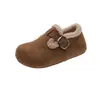 Zapatos Birkenstock para Mujer Otoño 2026 Felpa Plus Cálidos Punta Redonda Corte Bajo Hebilla Única Antideslizantes Resistentes al Desgaste Suela Suave Zapatos de Moda