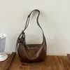 Novo estilo outono/inverno, bolsa transversal casual e versátil, bolsa em formato de bolinho, nova coleção 2026, grande capacidade, nova bolsa de ombro único