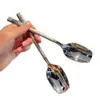 Cucharas de acero inoxidable con forma de linterna, de alta calidad, con mango largo para remover, para uso doméstico, cucharas de postre populares, cucharas para helado, al por mayor