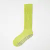 Calcetines de yoga profesionales, calcetines de fitness Pilates con puntos antideslizantes, amortiguadores, transpirables y resistentes al olor, con suela de rizo para correr