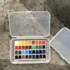 Kit de Tintas Aquarela 24 Cores 36 Cores Tinta Sólida para Nail Art Iniciantes Kit Inicial de Pintura Portátil Atacado