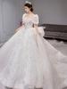 Vestido de Novia 2026 Estilo Nuevo Vestido Principal de la Novia Francés Petite Vintage Talla Grande Super Hada Estilo Hepburn Vestido de Novia con Cola Larga