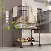 Cesta de Ropa Sucia, Cesto para Ropa Sucia, Carrito Móvil para Baño, Estante de Almacenamiento para Cambiarse de Ropa Junto al Lavabo, Cesta de Lavandería