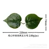 Folhas Artificiais de Coração de Frango de Dois Lóbulos Planta Verde Artificial Folhas de Planta Verde Manual Decoração de Flores Acessórios DIY Pendurado na Parede Jiboia de Dois Lóbulos