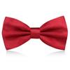 Pajarita para hombre, pajarita para padrinos de boda, estilo británico coreano, color vino tinto y negro