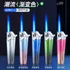 Encendedor Omai 7211 Transparente para Reposabrazos con Elegante Diseño Degradado, Mini Encendedor Compacto Creativo de Llama Directa a Prueba de Viento para Ventas Transfronterizas