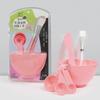Juego de 6 Tazones Zhiwei para Belleza DIY Spa Herramientas para Mezclar Mascarillas, Tazón Grande, Brocha de Palo, Cuchara, Tazón de Plástico, Pincel de Maquillaje