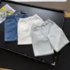 Pantalones Largos Casuales de Mezclilla Lavada Rectos de Ajuste Holgado de Longitud Media Unisex para Niños Marca Grande Verano 488197