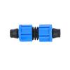 Conector de Fita de Gotejamento 16 20 Porca de Travamento Conector Reto Tubo de Gotejamento Pe com Cotovelo Conector de Travamento Duplo de Três Vias Porca de Travamento Conector Direto