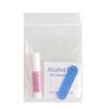 Usar kit de armadura goma de mascar jalea goma amarilla polvo de goma 24 alcohol algodón lima de uñas palito de naranja kit de uñas
