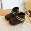 Botas de Cano Alto Birkenstock com Cadarço para Meninas 2026 Outono/Inverno Novas Sola Macia Moda Design Retrô Botas Martin para Crianças Mais Velhas