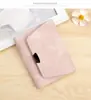 Nova Carteira Feminina Curta Simples, Estilo Retrô Couro Fosco Compacta Dobrável Porta-Moedas, Clutch e Porta-Cartões