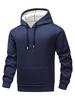 Sudadera con capucha de cachemira de talla grande europea para hombre en otoño e invierno, forro polar, gruesa, holgada, cálida, parte superior, chaqueta