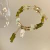 Nova Pulseira de Cinábrio de Cristal Chinês Novo Design de Nicho Retrô Luz de Luxo Pulseira High-end Joias Exquisitas que Combinam com Tudo