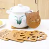 Inicio Alfombrilla de madera con aislamiento térmico de dibujos animados para mesa de comedor, alfombrilla antideslizante para ollas, cojín creativo y bonito, alfombrilla para té, alfombrilla para cuenco, posavasos