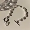 2025 Novo Design de Nicho Pulseira Irregular Feminina Retrô Personalidade Casual Mais Fácil de Combinar Temperamento Pulseira da Moda Tendência