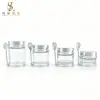 En Stock 30G~100G Base Electrochapada Forma de Cuchara Botella Esencia en Gel Botella de Crema Transparente Producto para el Cuidado de la Piel Botella Dispensadora para Crema Facial Mascarilla