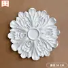 Francês PU placa de lâmpada simples teto redondo forma de teto piscina lustre base suporte da lâmpada imitação de gesso disco placa de flor