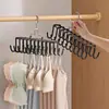 Percha para Ropa Interior para Colgar y Secar Ropa, Percha Multifuncional con Ganchos Giratorios para Bufandas y Cinturones de Cuero