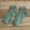 Calcetines de tubo medio para hombre de otoño e invierno, calcetines de cintura baja para hombre, calcetines de malla transpirable para hombre, calcetines clásicos a rayas, calcetines de algodón para hombre