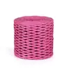 Cuerda de rafia hilo fino tejido sombrero de paja de verano para mujer, kit de materiales para tejer a mano DIY bolsa de ganchillo, cuerda de papel sin bordado