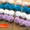 Fabricante de Bolas de Pelo Sintético de 35 Cores, Bolas de Pelo Falso de Coelho, Acessórios para Roupas, Chaveiros DIY, Pingentes para Bolsas, Multicor em Estoque
