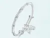 Pulsera de Una Luz, Una Arena, Paz y Seguridad, Cinco Secciones de Bambú para Mujer, El Bambú Simboliza la Paz, Diseño de Empujar y Tirar, Chapado en Plata Pura 999, Versátil, Regalo para Mamá