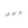 Pendientes de Stud con Forma de Cruz de Aleación de Titanio F136 con Circonita G23 Titanio Rosca Interna Joyería para Piercing de Labio Venta al por Mayor
