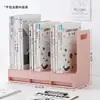 Estante de Livros para Mesa Vertical com Gavetas, Organizador de Livros, Rack de Armazenamento e Organização de Livros