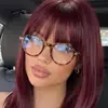 Nuevas gafas redondas vintage para mujer, decoradas con tachuelas, montura de gafas de estilo artístico de moda, gafas clásicas de moda sin graduación