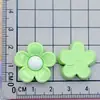 Cara brillante pequeña fresca flor de cinco pétalos flor frangipani pinza para el pelo cuerda para el pelo pinza de agarre pegatina para refrigerador accesorios de resina cremosa