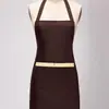 Delantal publicitario con logotipo impreso, ropa de trabajo para catering, cocina femenina, personal de supermercado, estilo coreano, cintura personalizada