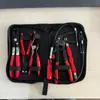 Conjunto de ferramentas de reparo automático: alicates, alicates de grampo para tubos retos, embalagem em saco com zíper de 6 peças, alicates para tubos de óleo, removedor de grampo de pinça