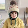 Touca de Bebê Outono Inverno Chapéu de Pinguim Menino Touca de Lã Menina Bebê Inverno Quente Gorro de Tricô À Prova de Vento