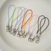 Color cadena para teléfono móvil llavero cordón para bolso colgante con cierre de langosta material de cuentas hecho a mano DIY cuentas para joyería accesorios