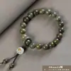 Pulsera de Sándalo Verde Añejo Argentino al por Mayor para Hombres y Mujeres, Joyería de Madera Cultural y Artística, Fábrica de Cuentas de Oración de Mano