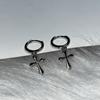 Pendientes de cruz únicos pendientes simples de alta gama aretes apilados hebilla para la oreja anillo para la oreja personalizado nicho pendientes de estilo frío