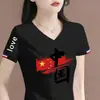 Camiseta de manga corta con excedente de comercio exterior transfronterizo para madres de mediana edad, top de verano para mujer, holgado y adelgazante