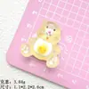 Urso de cor de desenho animado material para capa de celular diy resina de cola creme caixa de armazenamento de joias patch acessórios atacado
