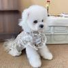 Vestido de Princesa para Mascota de Verano Perro Teddy Bichón Pomerania Perros Pequeños Yorkshire Gato Camisa de Pareja para Perros Verano