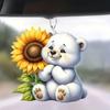 Creativo transfronterizo 2D acrílico plano a girasol adorable colgante de animal