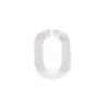 17*27mm hebilla de cadena acrílica transparente material para accesorios de joyería DIY llavero bolsa carcasa de teléfono móvil