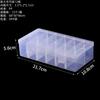 Caja de Plástico Transparente 12 Compartimentos Removible Organizador de Escritorio Caja de Embalaje de Plástico para Manicura Caja de Almacenamiento de Juguetes Pp Engrosado