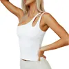 Chaleco de Yoga Cruzado Transfronterizo Europeo y Americano Hombros Descubiertos, Ropa Deportiva de Fitness Sexy y a la Moda para Mujer con Almohadillas Extraíbles en el Pecho