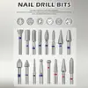 Broca de Lixa de Unha Diamantada Estilo Russo Pré-tratamento Remoção de Cutícula Ferramenta de Lixa para Nail Art de Bolso