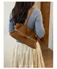 Bolso de Mano Retro de Gamuza Gran Capacidad Bolso de Mujer 2026 Nuevo de Moda Paleta de Colores Otoñales Bolso de Mano para el Trabajo