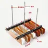 Techo de tubo cuadrado de aluminio con veta de madera, rejilla de aluminio, techo de tubo cuadrado de aleación de aluminio, tubo cuadrado de hierro de autoinstalación para balcón y oficina