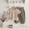 Camiseta de Manga Corta para Niña Ropa de Verano 2026 Estilo Nuevo Linda y Elegante Camiseta Básica para Niños Bebé Niña Top Versátil Verano